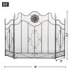 VICTORIAN BLACK FIREPLACE SCREEN