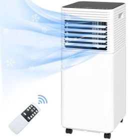 10000 BTU Mobile Air Conditioner For Cooling And Dehumidifying, Remote Control, 24H Timer, LED Display, Black (Option: black)